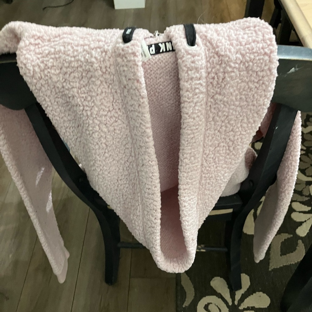 Victorias Secret PINK Sherpa Half Zip Pullover Hoodie - Picture 2 of 8